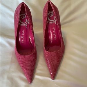 Pink Faux Snakeskin Gabriella Rocha Heels (8.5)